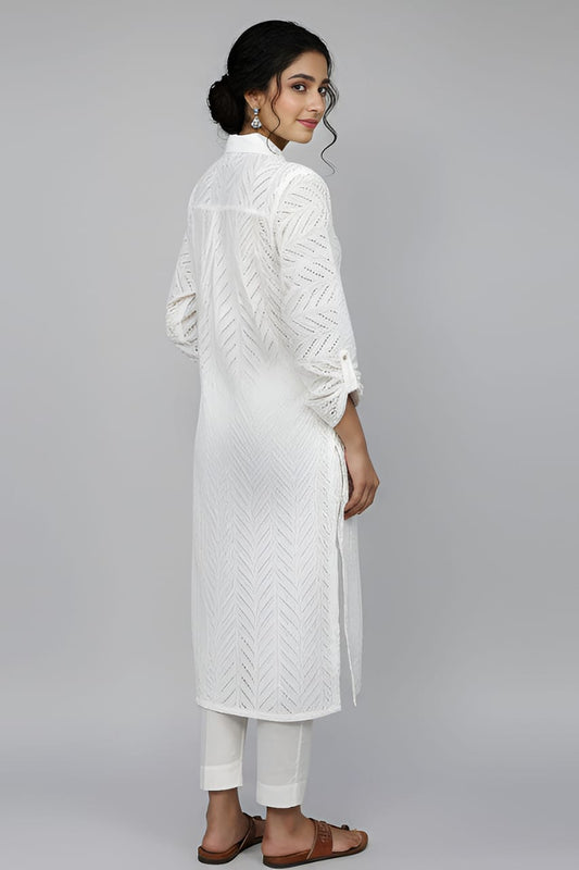 Ivory Grace Chikankari (Kurta)